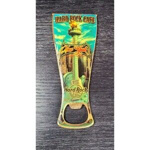Hard Rock Cafe NYC New York City -  Tee Bottle Opener Magnet  V7 2007
